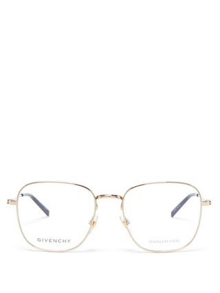 Givenchy + Square Metal Glasses