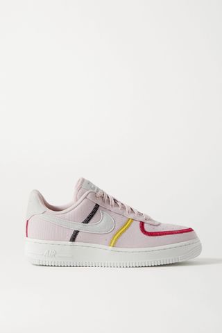 Nike + Air Force 1 '07 Suede-Trimmed Canvas Sneakers
