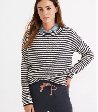Madewell + Seagrove Pullover Sweater in Stripe