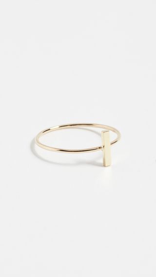 Jennifer Meyer Jewelry + 18k Gold Bar Ring