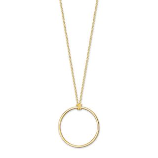 Thomas Sabo + Circle 18k Yellow Gold-Plated and 925 Sterling Silver Charm Necklace
