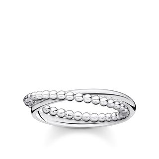 Thomas Sabo + Double 925 Sterling Silver Dots Ring