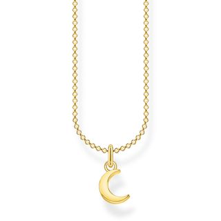 Thomas Sabo + Minimalist 18k Yellow Gold-Plated and 925 Sterling Silver Moon Necklace