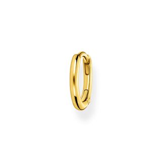 Thomas Sabo + Single 18k Yellow Gold-Plated and 925 Sterling Silver Classic Hoop