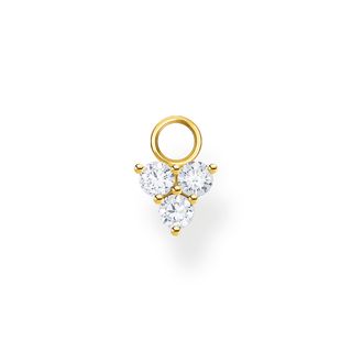 Thomas Sabo + Single 18k Yellow Gold-Plated and 925 Sterling Silver Ear Pendant