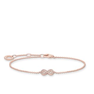 Thomas Sabo + 18k Rose Gold-Plated and 925 Sterling Silver Infinity Bracelet