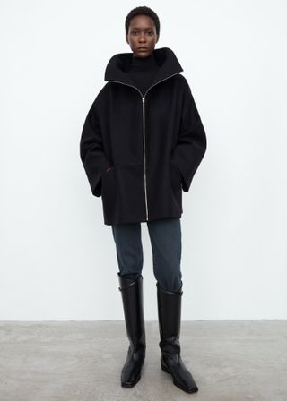 Totême + Menfi Wool Jacket Black