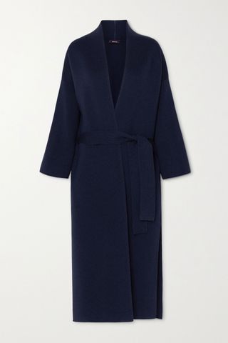 Akris + Belted Wool and Silk-Blend Coat