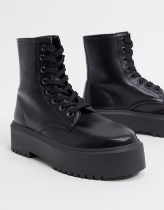 ASOS Design + Attitude 2 Lace Up Chunky Boots