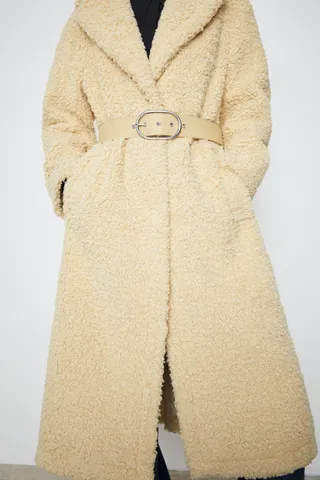 Zara + Fleece Coat Limited Edition