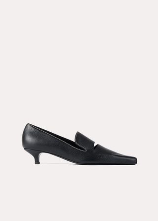 Toteme + The Cutout Kitten Loafer Black