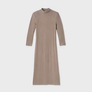 Target + Long Sleeve Rib Knit Dress