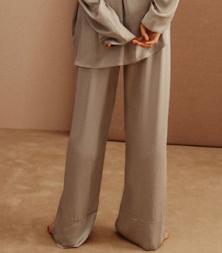Zara + Silk Pyjama Bottoms