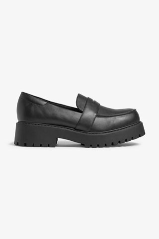 Monki + Faux Leather Loafer