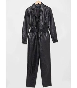 French Connection + Ekita Leather Jumpsuit