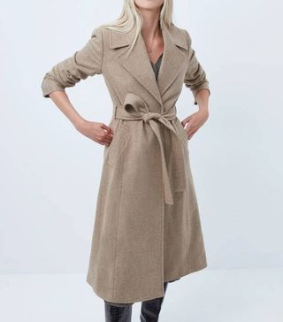French Connection + Balia Tweed Belted Coat