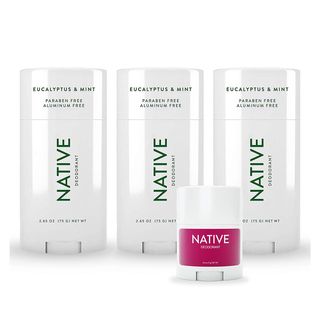 Native + 3 Pack of Eucalyptus & Mint Natural Deodorant