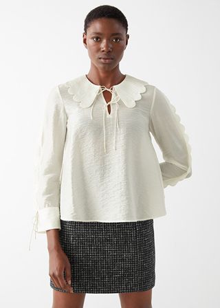 & Other Stories + Wide Scallop Blouse