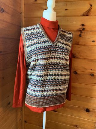 Vintage Wicksbury + 1970s Earthy Sweater Vest