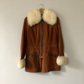 Vintage + Suede and Shearling Vintage Coat