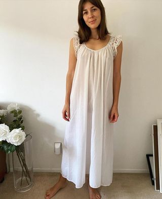 Vintage + Dreamy White Nightgown Dress