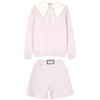 Sleeper + Diana Athpleasure Light Pink Cotton-Blend Pyjama Set