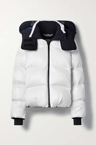 Burberry + Cropped Hooded Quilted Shell Coat