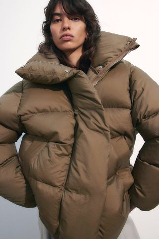 H&M + Oversized Down Puffer Jacket