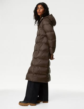 M&S Collection + Feather & Down Stormwear Puffer Coat