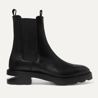 Alexander Wang + Andee Cutout Leather Chelsea Boots
