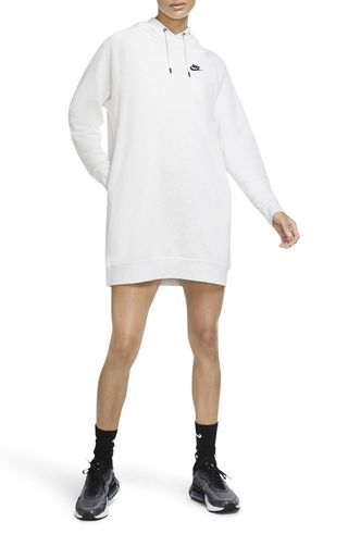 Nike + Essential Fleece Hooded Sweatshirt Dress