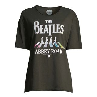 Scoop + Beatles Abbey Road Crewneck Boyfriend T-Shirt