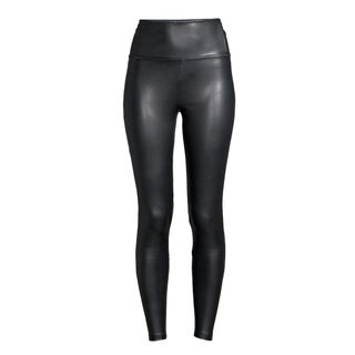 Scoop + Vegan Leather Leggings with 4-Way Stretch