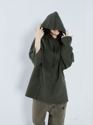 Raey + Boiled-Cashmere Knit Hoodie