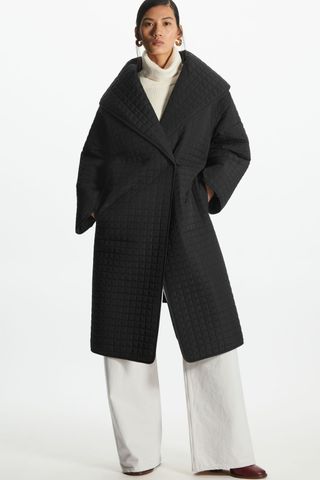 COS + Longline Quilted Liner Coat