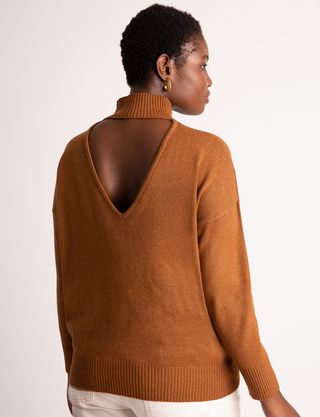 Eloquii + V-Back Turtleneck Sweater