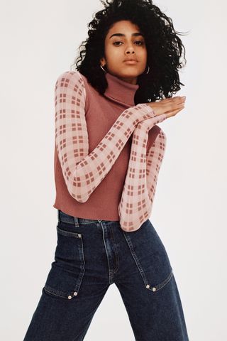 Zara + Combination Knit Sweater