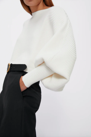 Zara + Wide Sleeve Knit Sweater