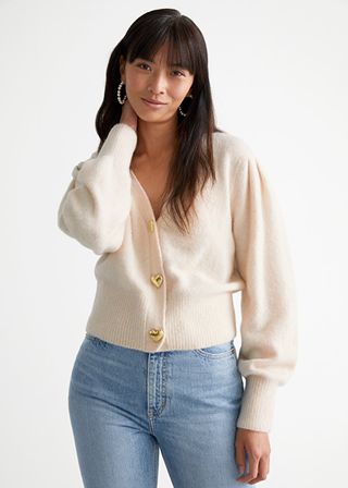 & Other Stories + Playful Button Knit Cardigan