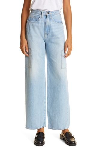 Frame + Le Pixie High Waist Side Pocket Baggy Jeans