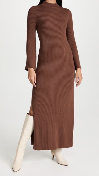 Line & Dot + Jessica Ribbed Sweater Dress