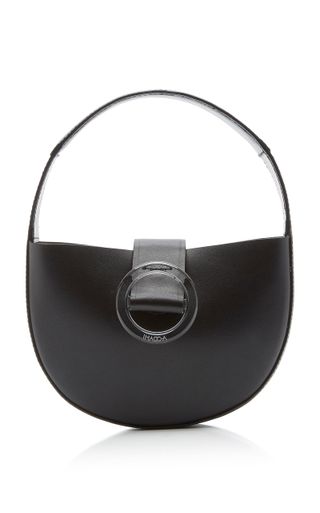 Imago-A + Demi Lune Mini Leather Top Handle Bag