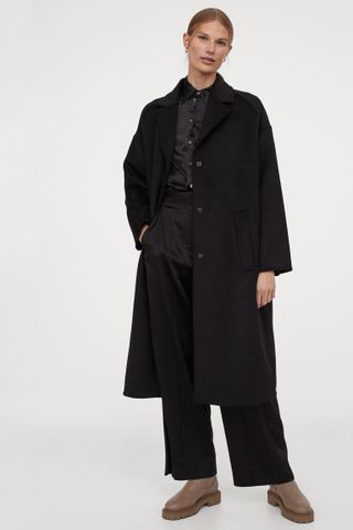 H&M + Oversized Wool-Blend Coat