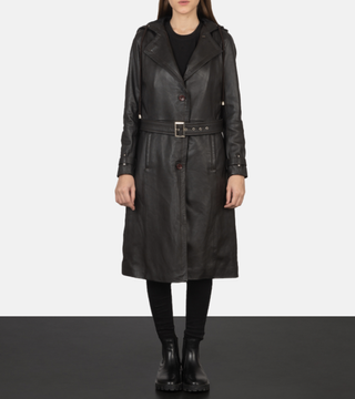 The Jacket Maker + Fixon Hooded Brown Trench Coat