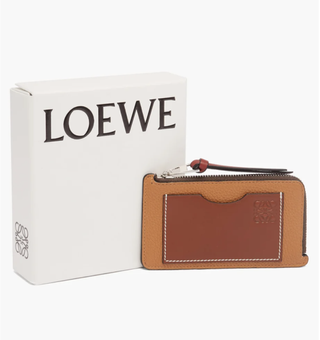 Loewe + Anagram-Debossed Zipped Leather Cardholder