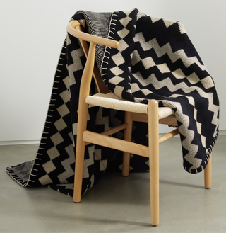 Khaite + Mercer Intarsia Cashmere Blanket