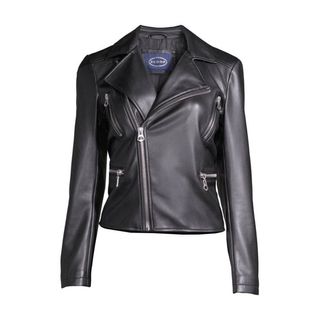 Scoop + Faux Leather Moto Jacket