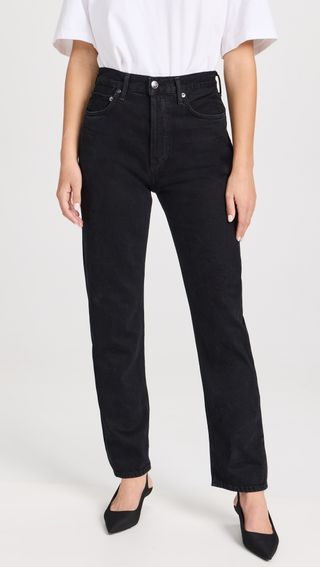 Agolde + 90's Pinch Waist: High Rise Straight Jeans
