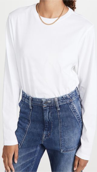 X Karla + Raw Hem Long Sleeve Tee