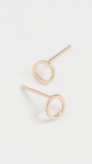 Mateo + Mini 14k Gold Circle Studs